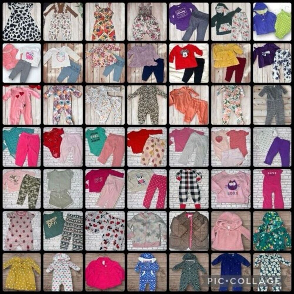 Huge Baby Girl Clothing Lot 15–20 Pieces NB–4T Mystery Mix girls summer clothing - Picture 3 of 6